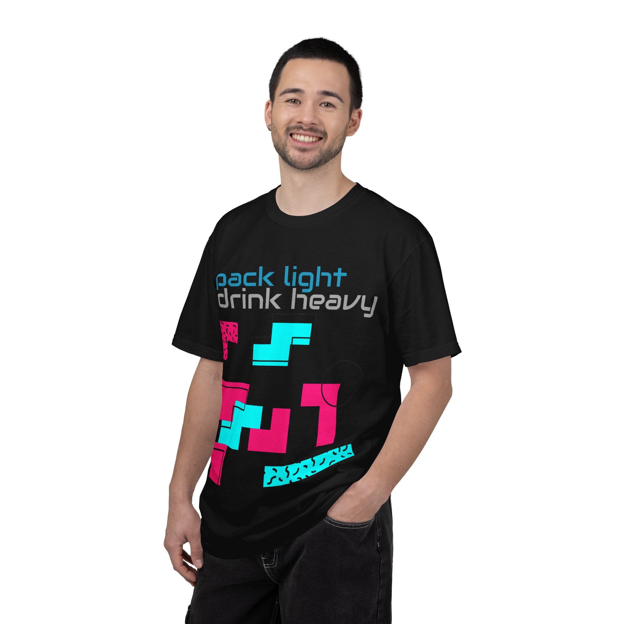 Pack Light Drink Heavy Retro T-Shirt